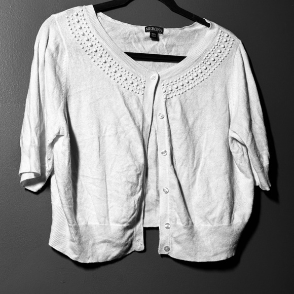 Merona Sweaters - Merona Cream Knit Cardigan